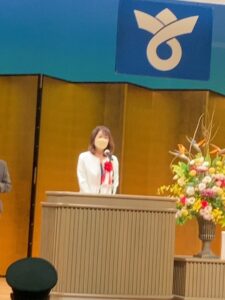 市政功労表彰で 県議を代表して ご挨拶